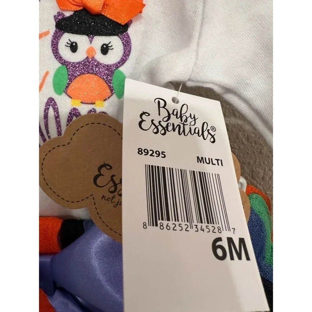 Baby Essentials My First Halloween 4 Piece Tutu Outfit Owl 6M